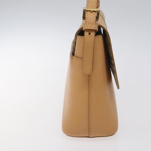 BURBERRY Shoulder Bag Leather Beige Gold Auth ep8012 - Picture 5 of 16